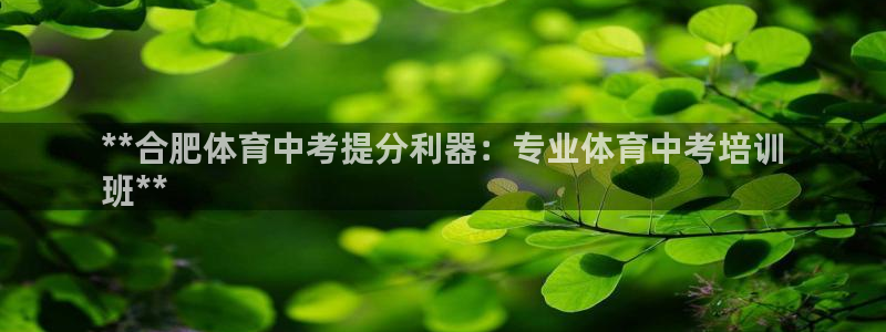 耀世平台注册网址是什么：**合肥体育中考提分利器：专