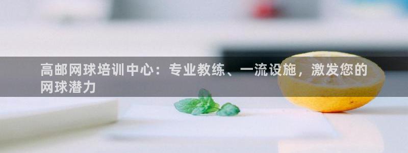 耀世娱乐注册入口在哪：高邮网球培训中心：专业教练、一
