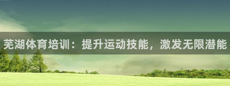 耀世平台网址：芜湖体育培训：提升运动技能，激发无限潜