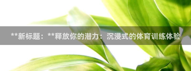 耀世娱乐注册登陆：**新标题：**释放你的潜力：沉浸